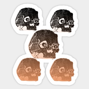 Mob Skulls Sticker